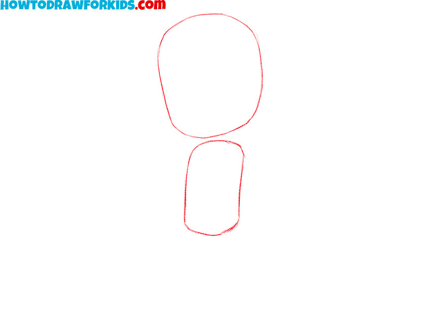 draw the head and body