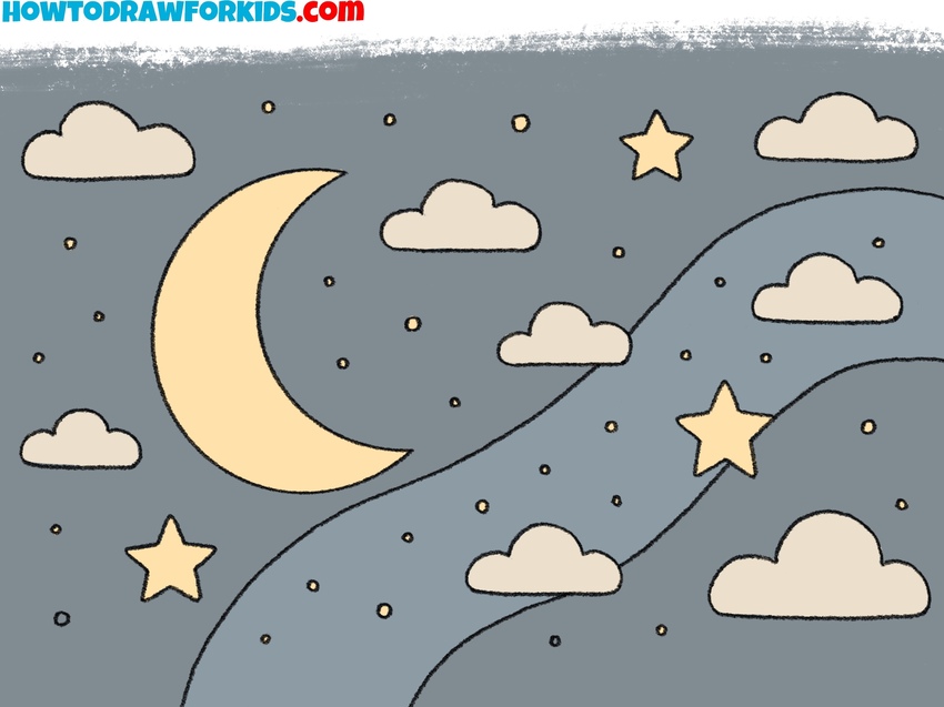 Paint the night sky