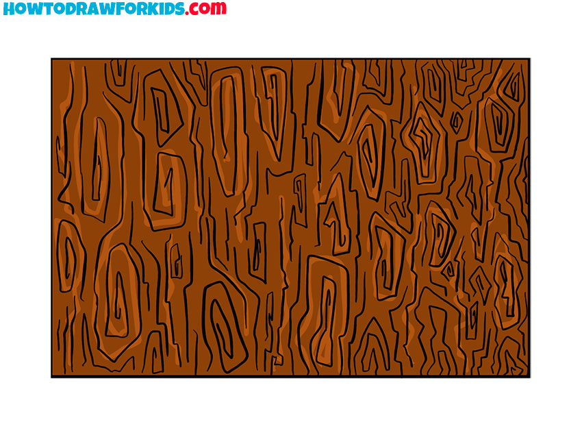 Color the bark texture