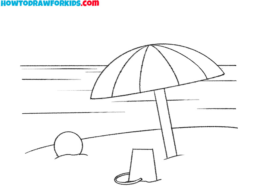 easy way to draw a beach