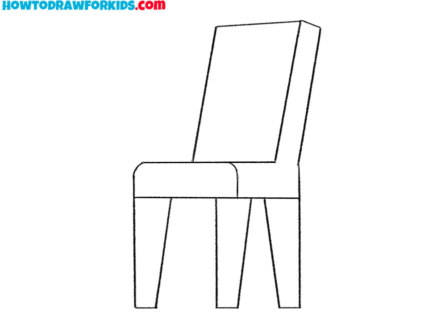 easy way to draw a chair