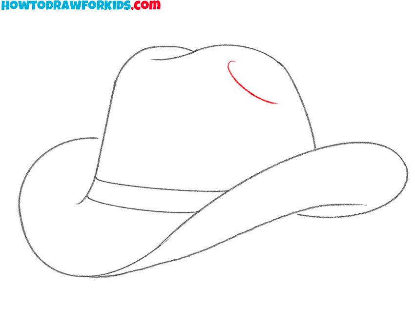 easy way to draw a cowboy hat
