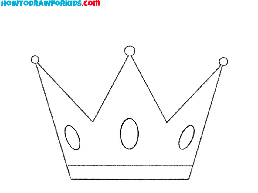 easy way to draw a crown