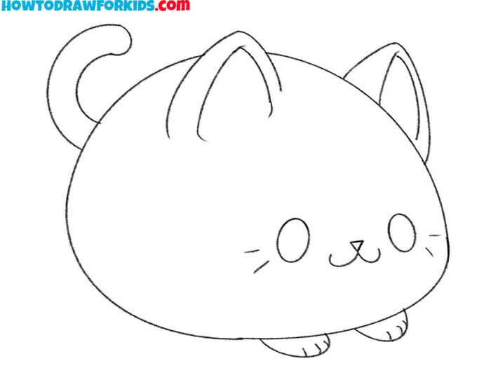 How to Draw a Cute Cat - Easy Drawing Tutorial For Kids