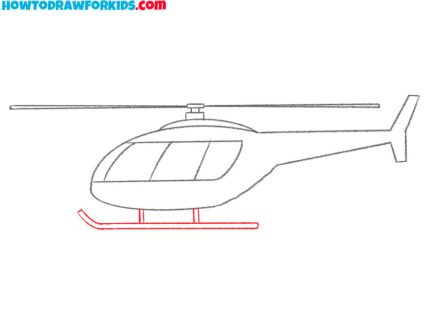 easy way to draw a helicopter