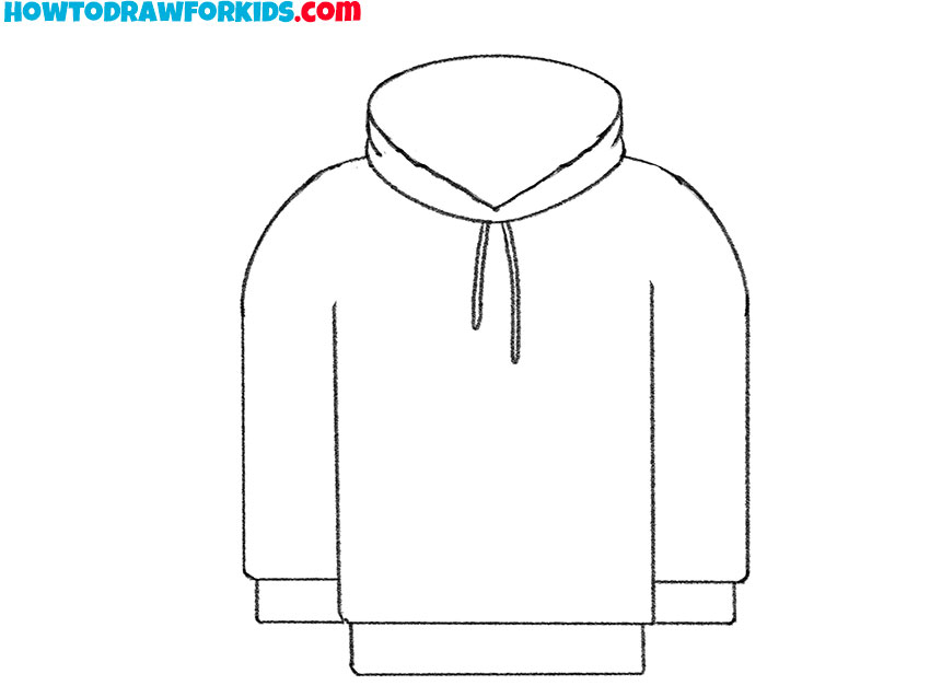 easy way to draw a hoodie