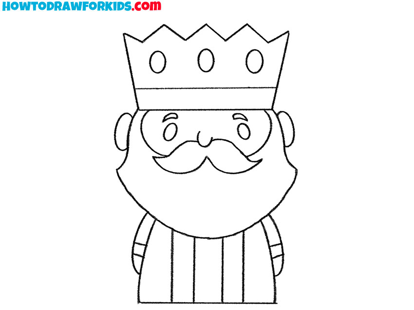 easy way to draw a king