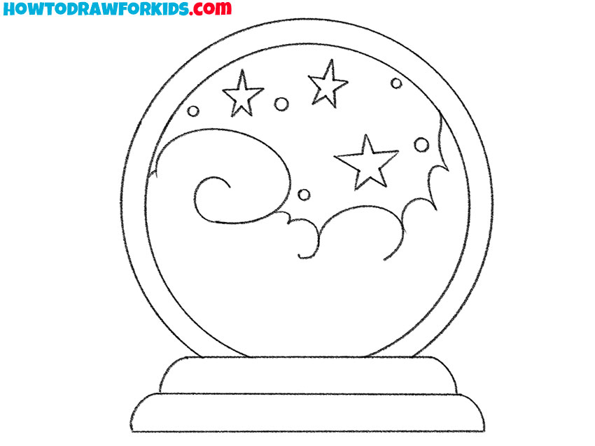 easy way to draw a magic ball