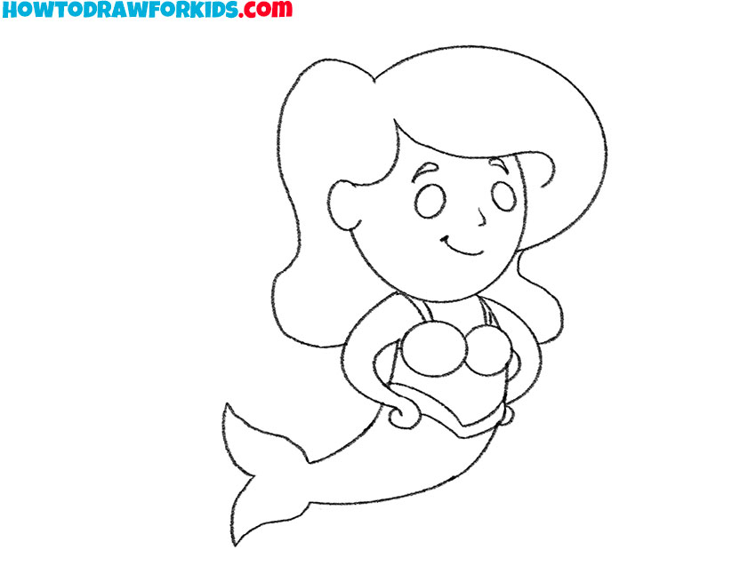 easy way to draw a mermaid girl