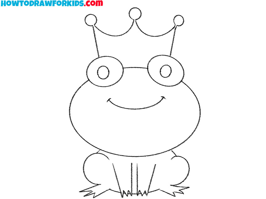 easy way to draw a princess frog