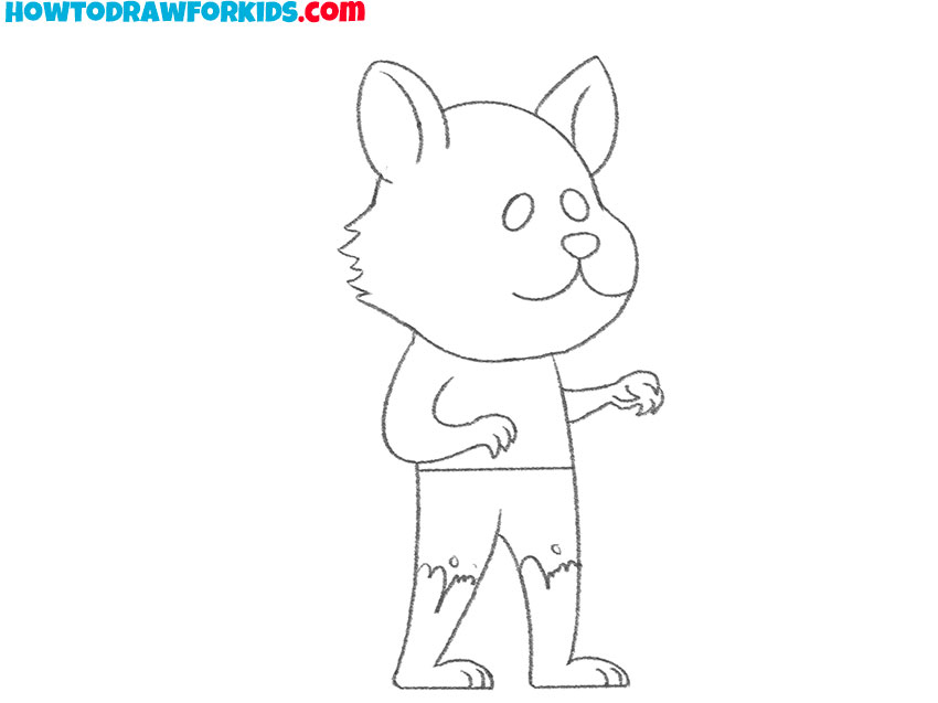 easy way to draw a werewolf