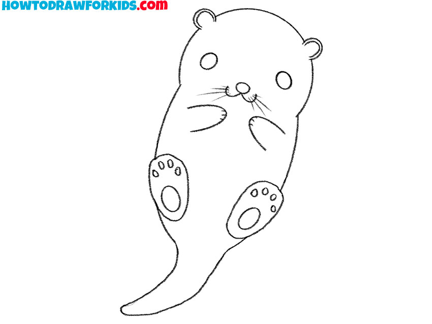 easy way to draw an otter