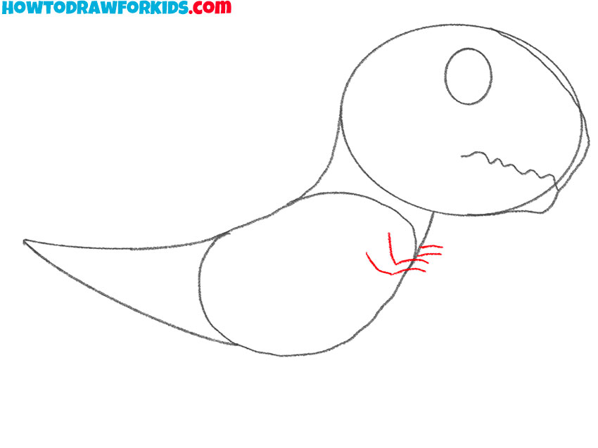 how to draw T-Rex easy step by step