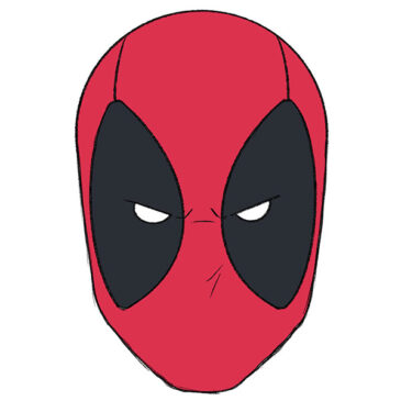 How to Draw a Deadpool Face