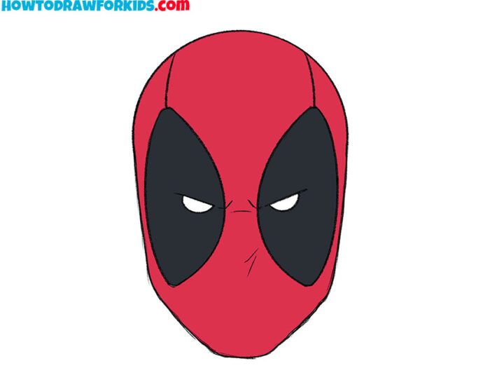 Chibi Deadpool Coloring Page | Easy Drawing Guides