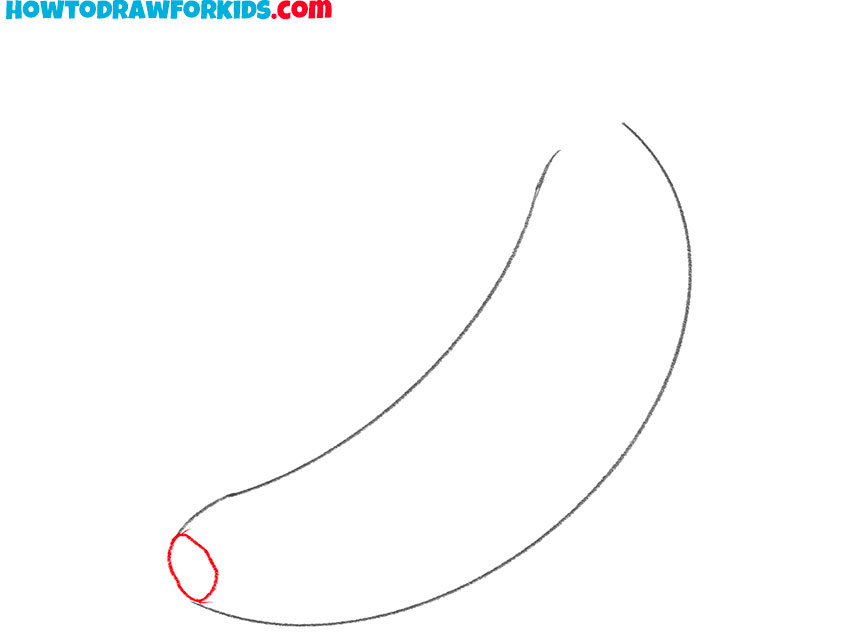 how to draw a banana easy for kids