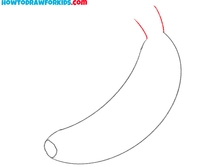 how to draw a banana easy step by step