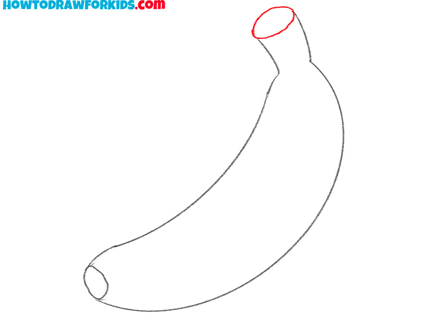 how to draw a banana for kids easy