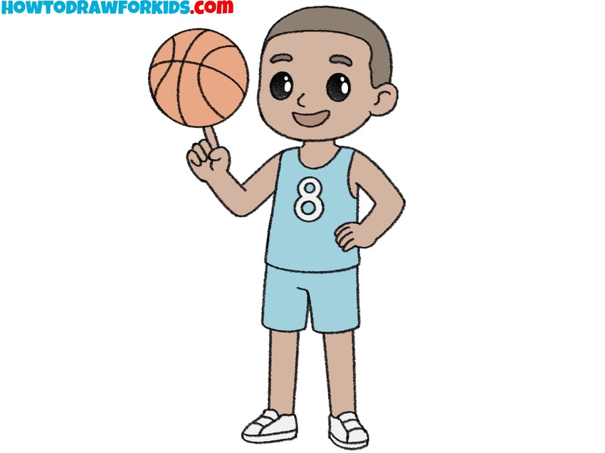 How to draw a basketball player featured image