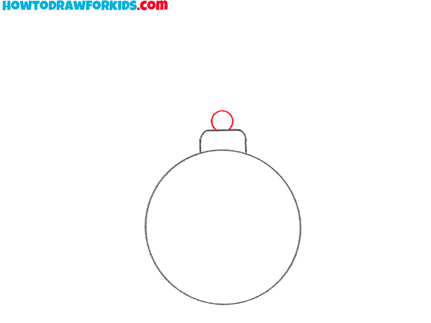 how to draw a bauble easy for kids