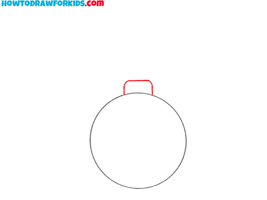 how to draw a bauble easy