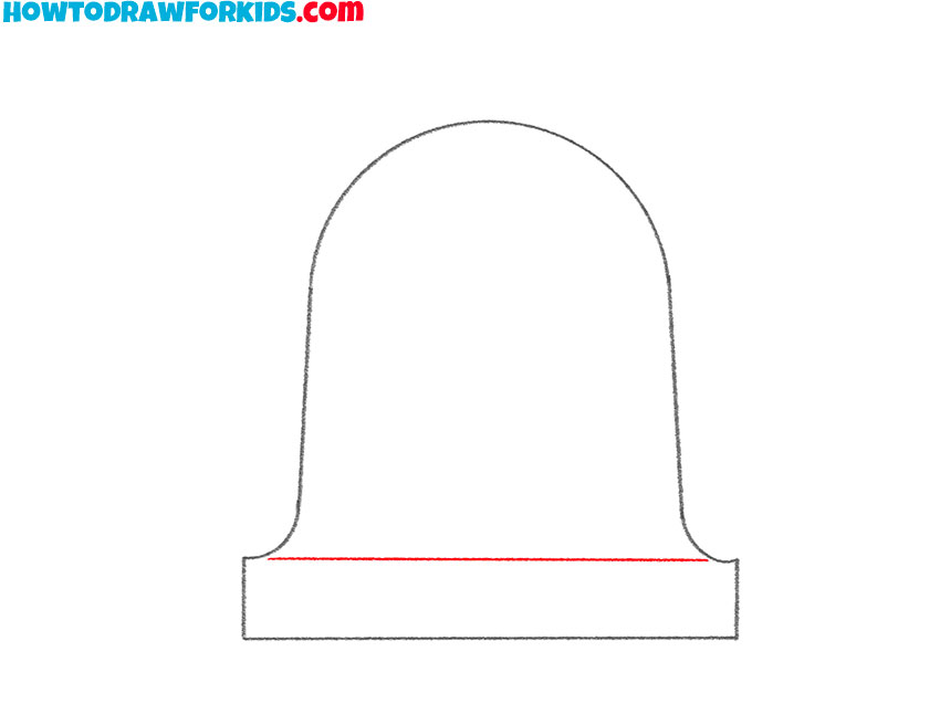 how to draw a bell for kids easy