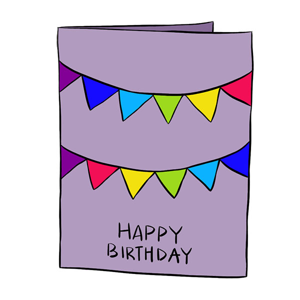How to Draw a Birthday Card
