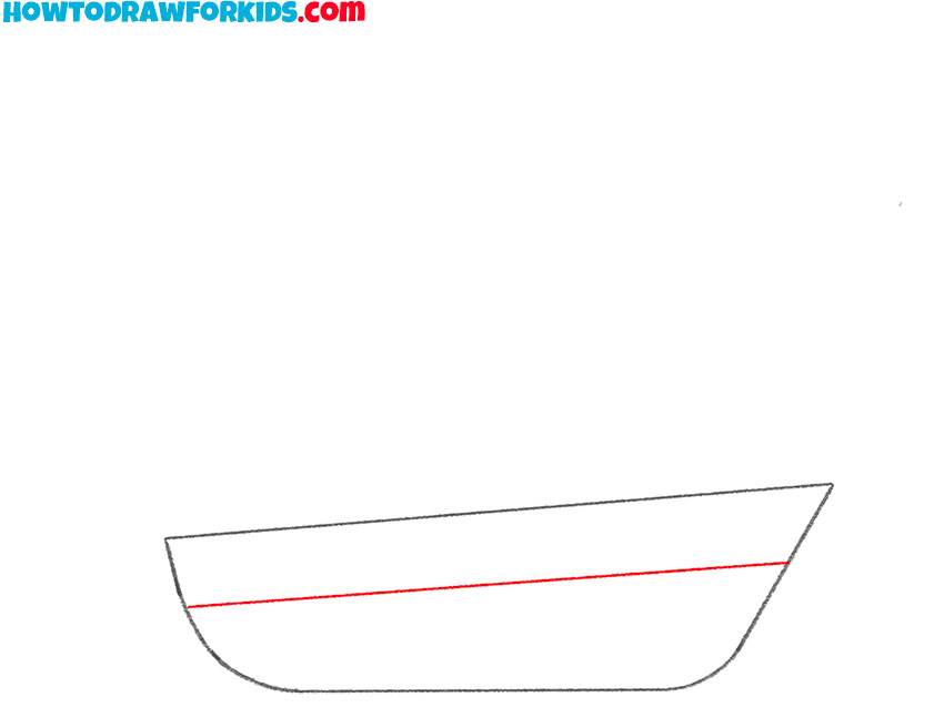 how to draw a boat for kids easy