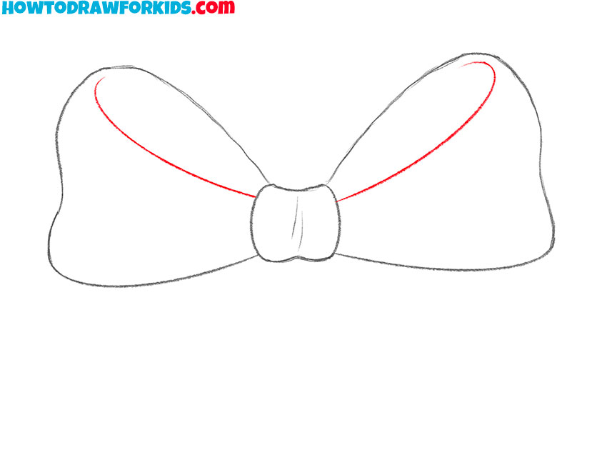 how to draw a bow for kids easy