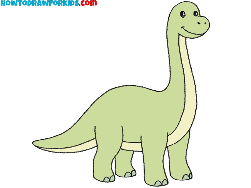 how to draw a brachiosaurus featured image