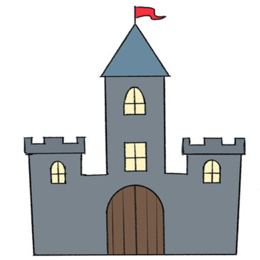 How to Draw an Easy Castle