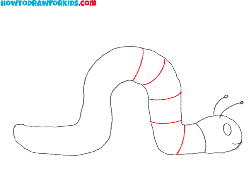 how to draw a caterpillar easy step by step