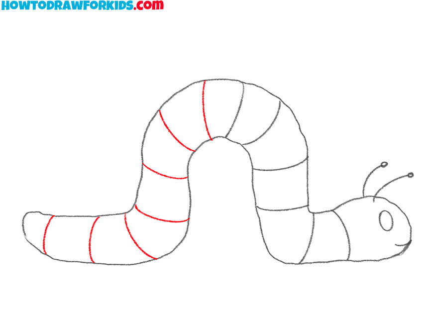 how to draw a caterpillar for kids easy