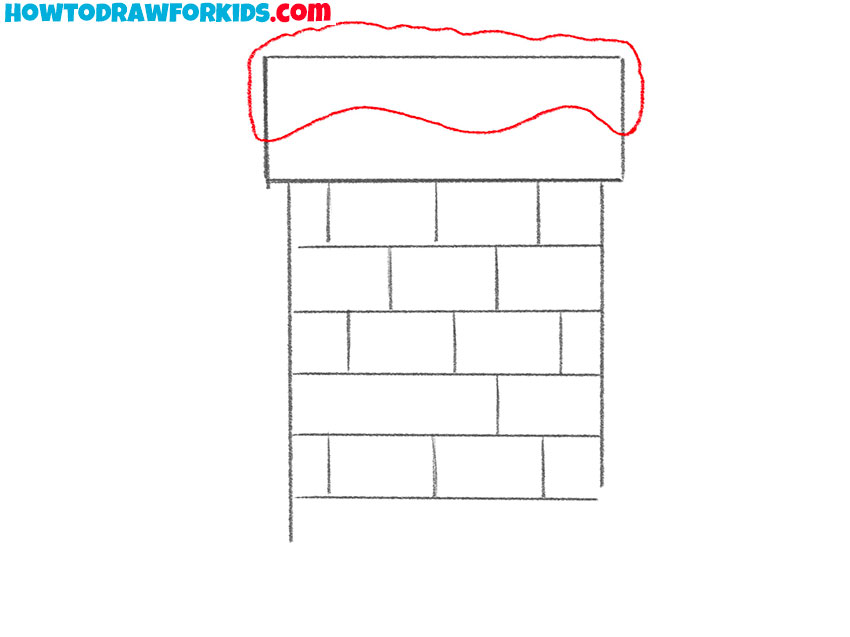 how to draw a chimney for kids easy