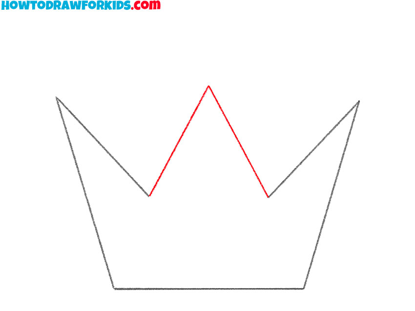 how to draw a crown easy step by step