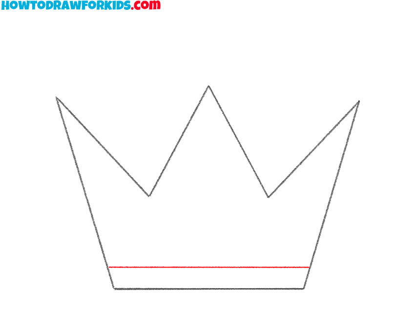 how to draw a crown for kids easy