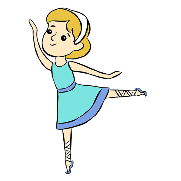 How to Draw a Dancer  Easy Drawing Tutorial For Kids