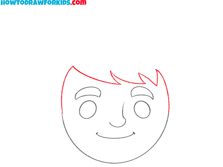 how to draw a face for kids step by step easy
