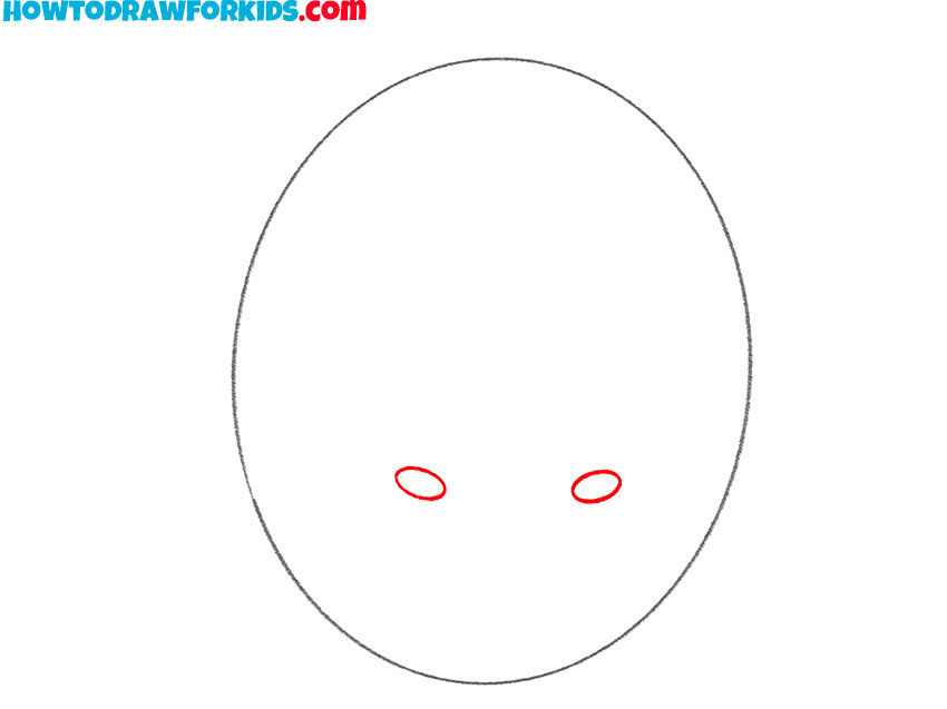 how to draw a face looking down easy