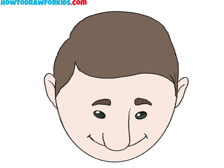 How to Draw a Face Looking Down Easy Drawing Tutorial For Kids