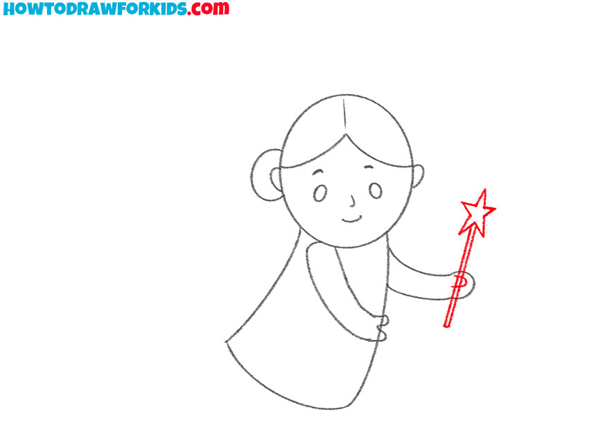 how to draw a fairy for kids easy