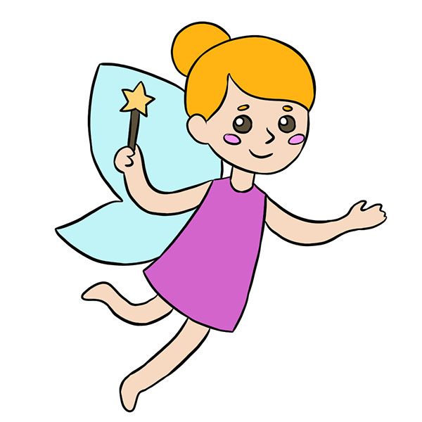 How to Draw a Fairy Step by Step Easy Drawing Tutorial For Kids