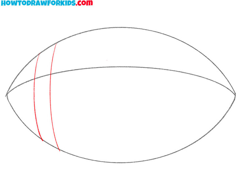 How to Draw an American Football - Easy Drawing Tutorial For Kids