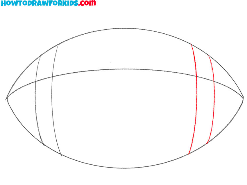 how to draw a football for kids easy