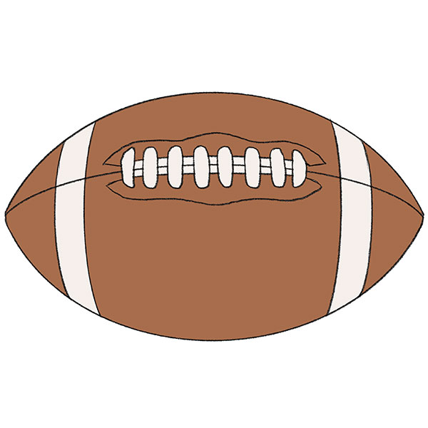 How to Draw an American Football