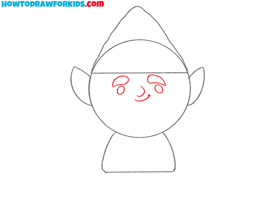 how to draw a gnome easy for kids