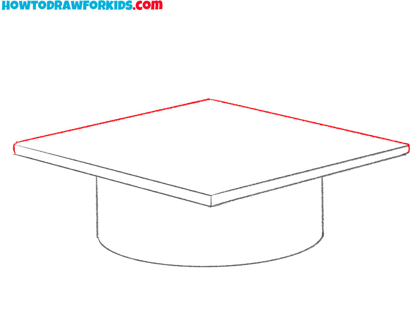 how to draw a graduation cap for kids easy