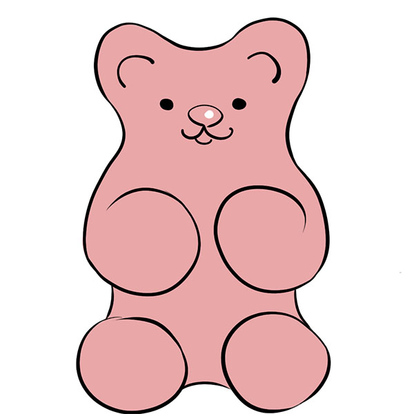 How to Draw a Gummy Bear