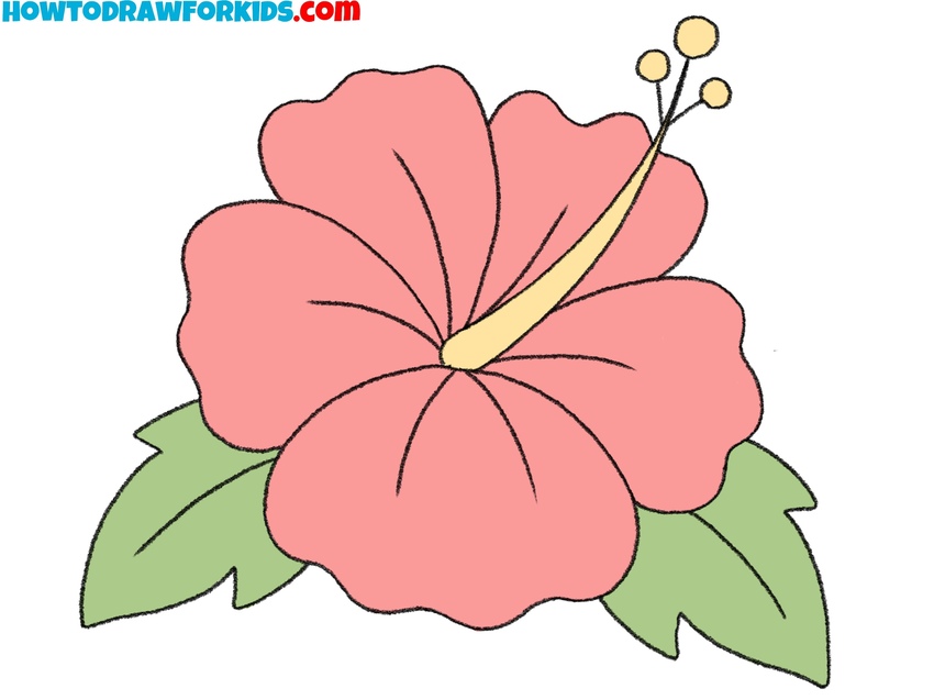 how to draw a hawaiian flower featured image
