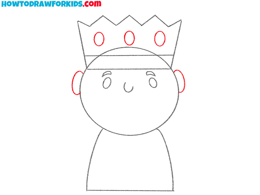 how to draw a king easy step by step